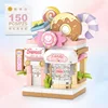 NEW Restaurant Dessert Coffee Pet Fruit Store Street View Food House Building Blocks Kit Girls Bricks Model Kids Toy Children 2