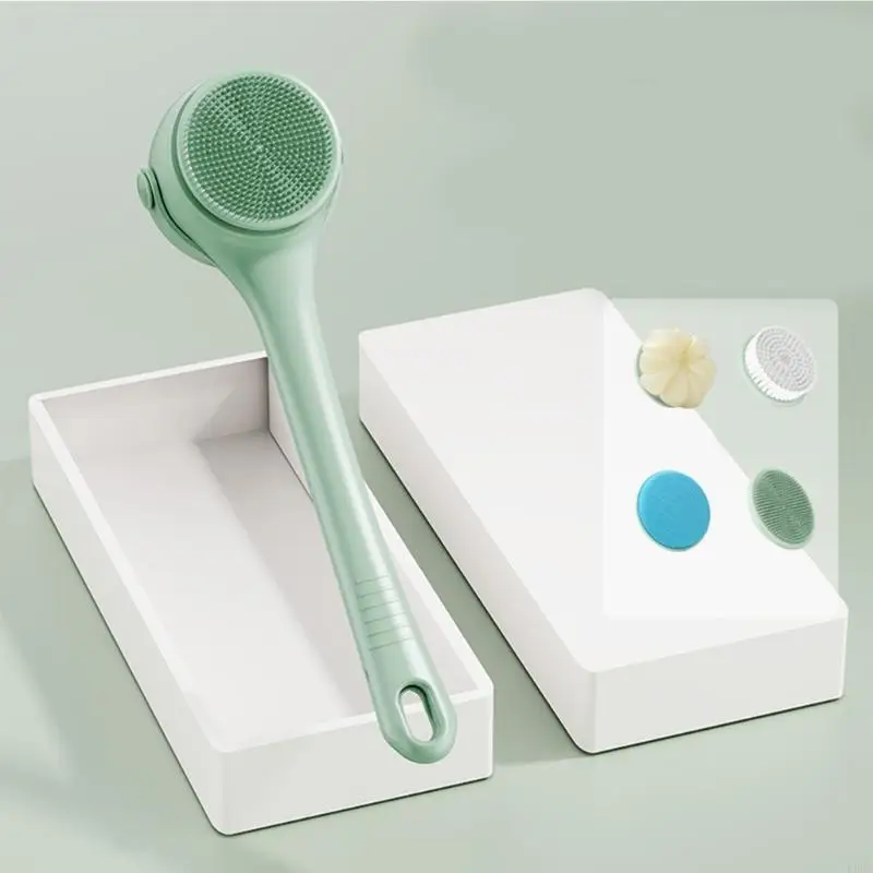 U0DE Bath Brush Electric Shower Brush Body Scrubber Exfoliating Massage Deep Cleaning
