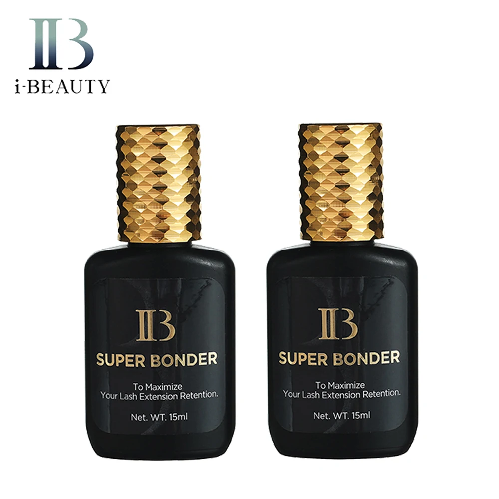 Eyelash Glue 2 Bottles I Beauty Super Plus Glue 1s Drying Adhesive Eyelash Extensive Super Bonder Korea Liquid Clear Health Makeup