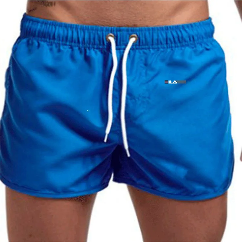 Sports shorts men New Mens Sexy Swimwear Shorts Gym Running Workout Shorts Beach Board Shorts with Liner Pockets Towel Loop 4