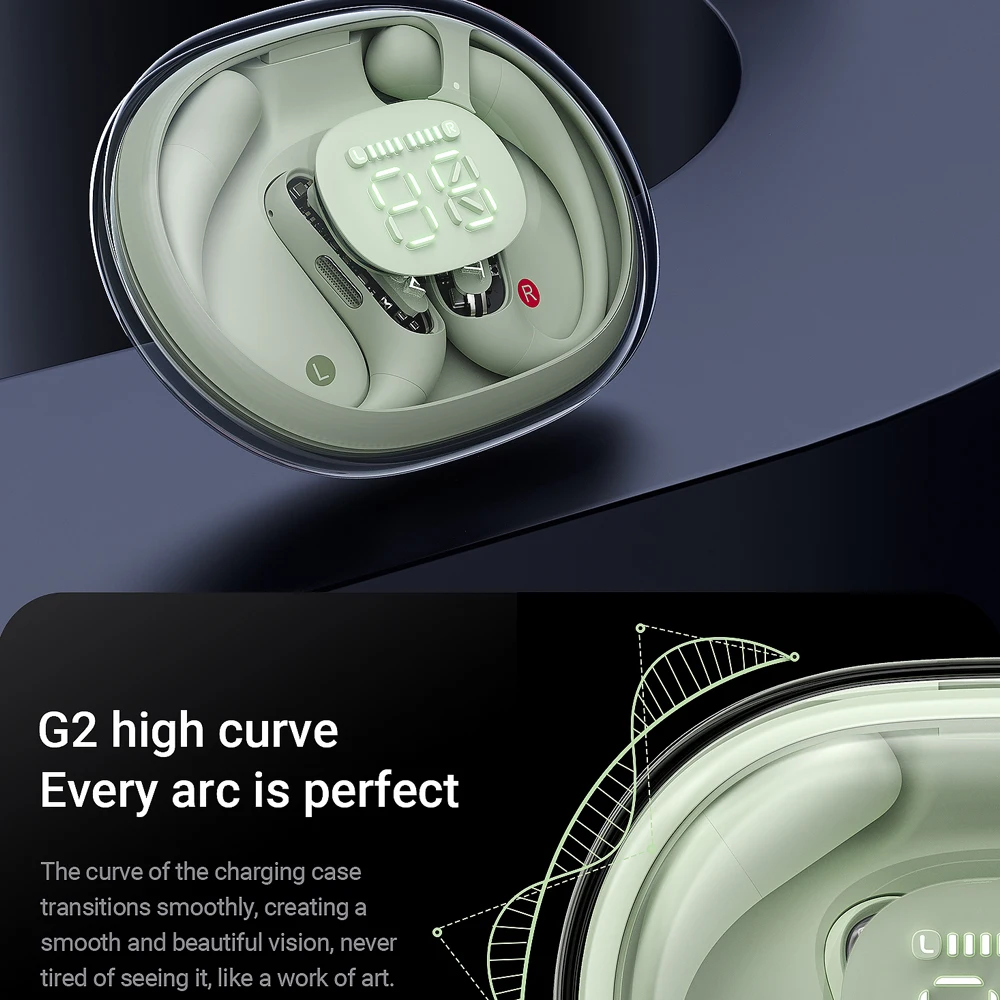 ACEFAST FA001 オープンイヤー Bluetooth 5.4 ワイヤレスイヤホン RGB