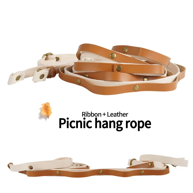 

Outdoor Hanging PU Rope Camping Tent Canopy Storage Clothesline Hook Lanyard Strap Anti Slip Travel Hiking Fishing Accessories