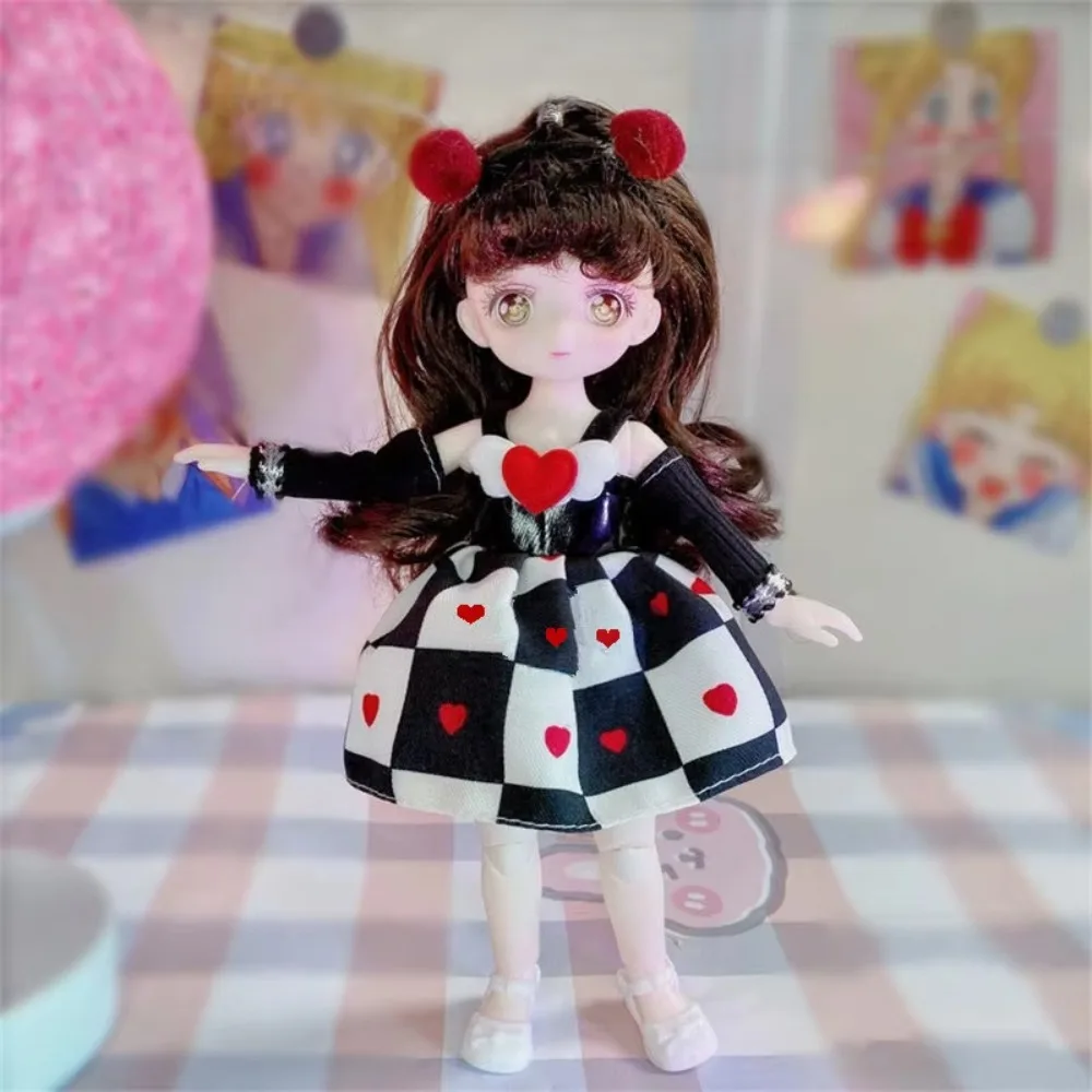 with Clothes BJD Doll with Clothes 3D Eyes Simulated Eye Simulated Eye Hinge Doll Removable Joints Cartoon Removable Joints Doll