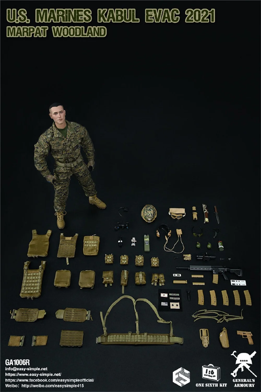 1/6フィギュア　KABUL EVAC2021 MARPAT WOODLAND 1/6フィギュア KABUL EVAC2021 MARPAT WOODLAND Monkey Depot