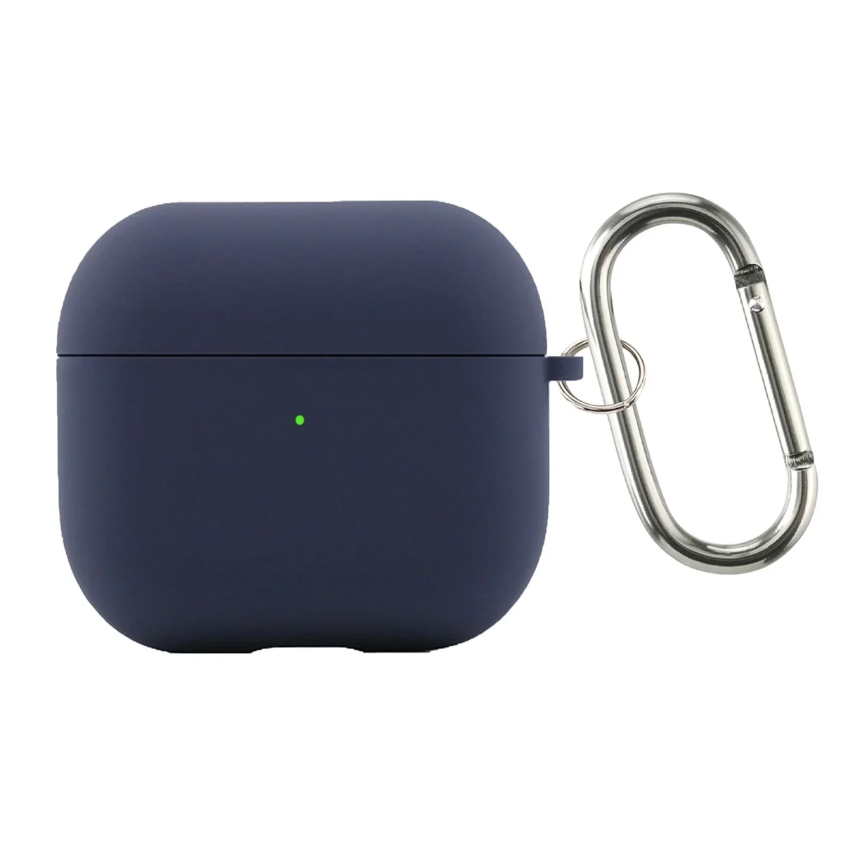 Flocking Silicone Bluetooth Headphone Case with Metal Buckle - Wireless Charging Compatible Cover