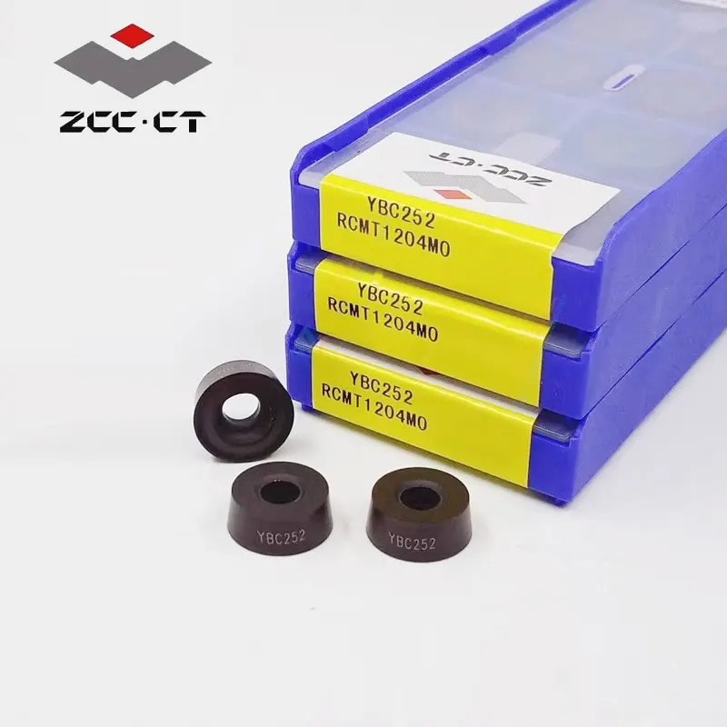 

10pcs ZCCCT 100% Original RCMT10T3MO YBC251 RCMT1204MO YBC252 RCMT1606MO YBD102 YBC202 General Turning Inserts Carbide & Cermet