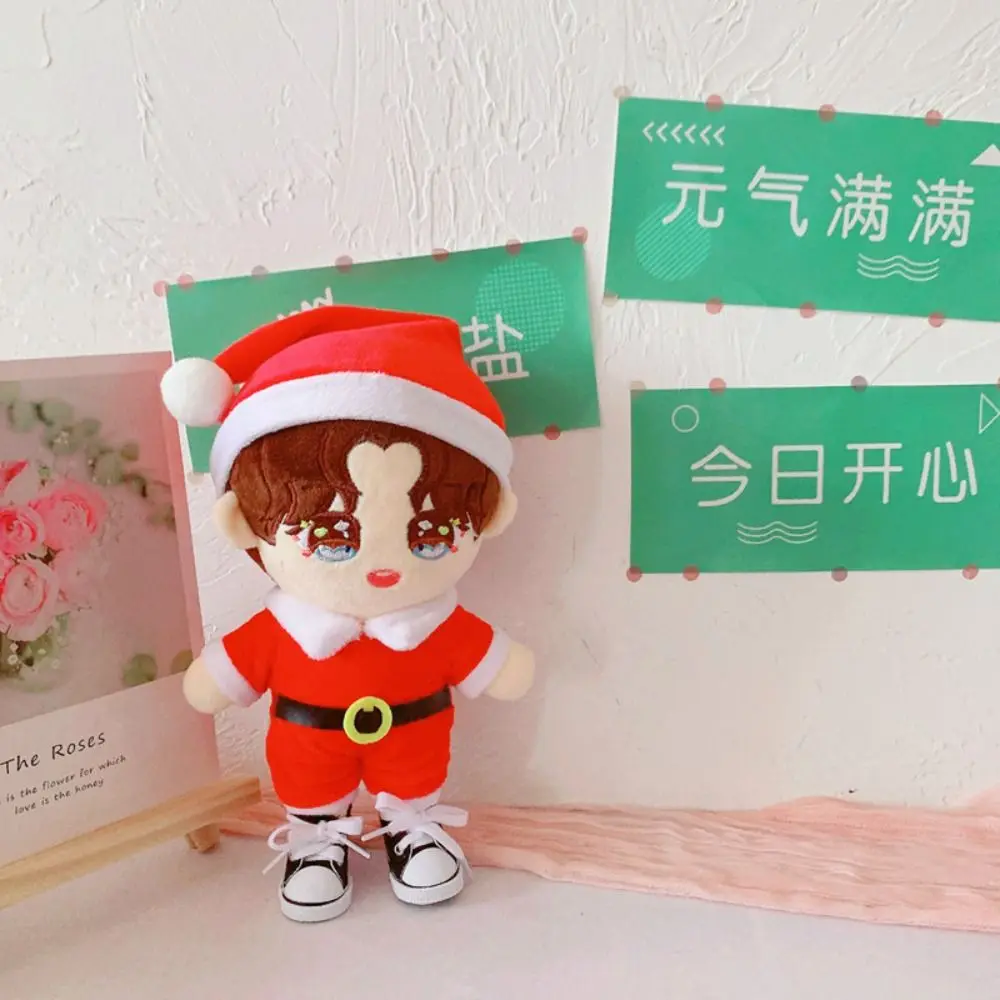 Cute Elk Santa Claus Cotton Dress Stuffed Lovely Xmas Cotton ‘s Clothes Soft Kawaii 20CM Clothing Christmas