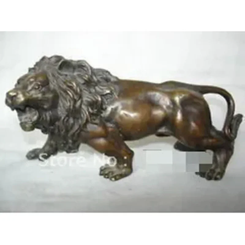 

Exquisite Collectibles Tibet bronze lion statue