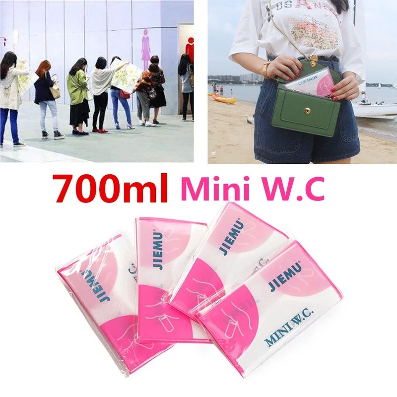 4PCS 700ml Emergency Portable Car Urine Bag Vomit Bags Mini Mobile Toilets Handy Unisex Disposable Urinal Toilet Bag