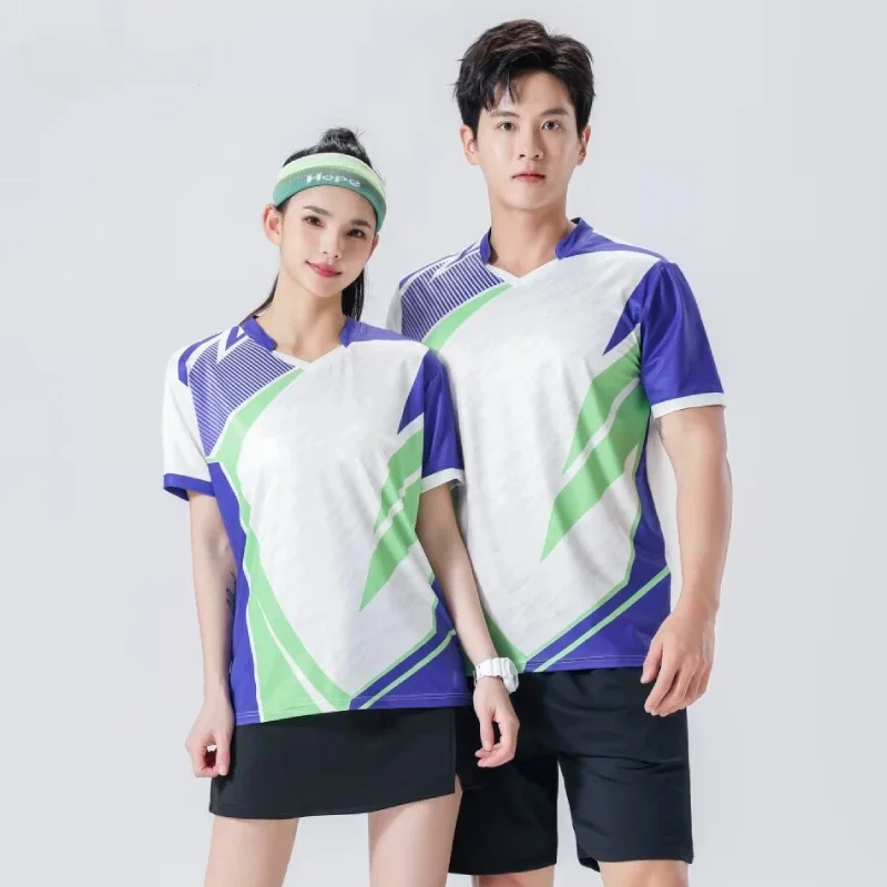 Men/Women/Kids Badminton Table Tennis T-Shirt Clothes Training Exercise Breathable Quick-dry Fabric