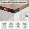 Farmhouse 35" Lift Top Coffee Table with Storage, Square Coffee Table with Charging Station, Hidden Storage Space 3