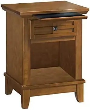 

& Crafts Cottage Oak Night Stand by , 1-drawer Electric fireplace for living room Electric fireplace for living room