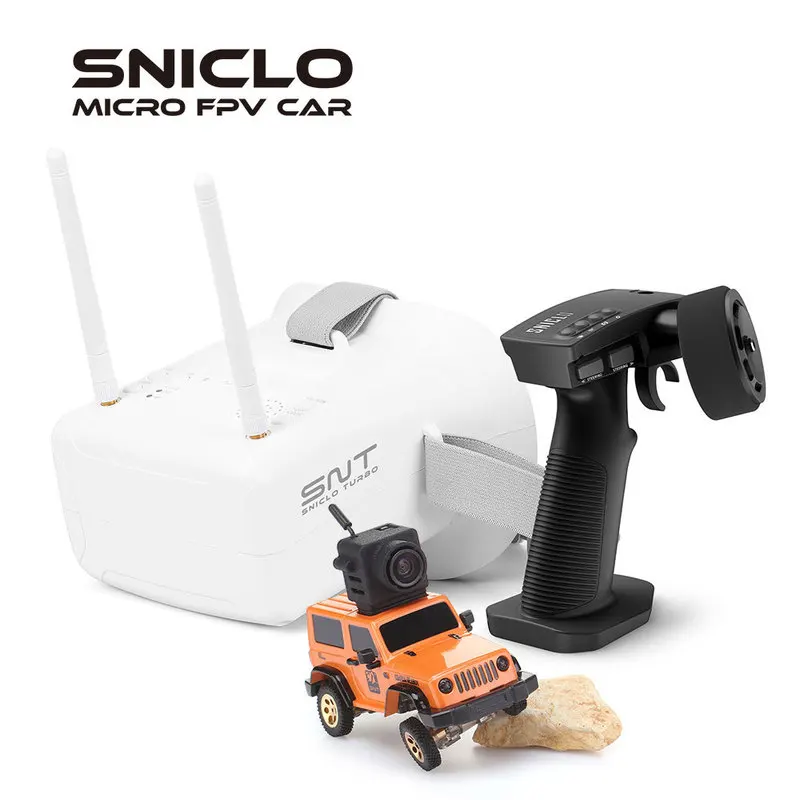 Sniclo 1:64 3010 Wrangler Off-road Fpv Car Micro Fpv Car With Goggles 4wd Car Remote Mangetic Removable Fpvbox Simulation Drift 6