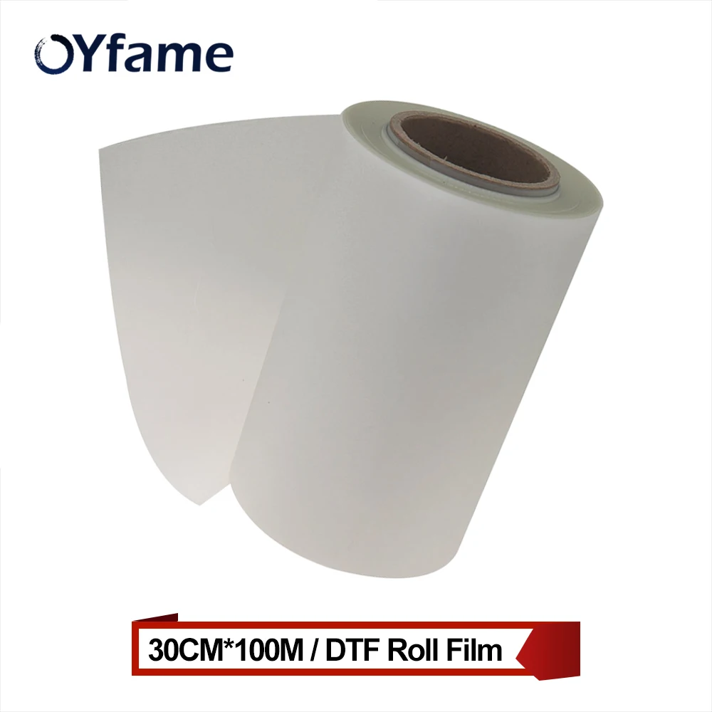 Oyfame 33cm a3 a4 Dtf Rolo Filme para a3 a4 Dtf Impressora Diretamente Trasnfer Filme para Tshirt Impressão e Trasnfer Máquina Filme - Imagem 2