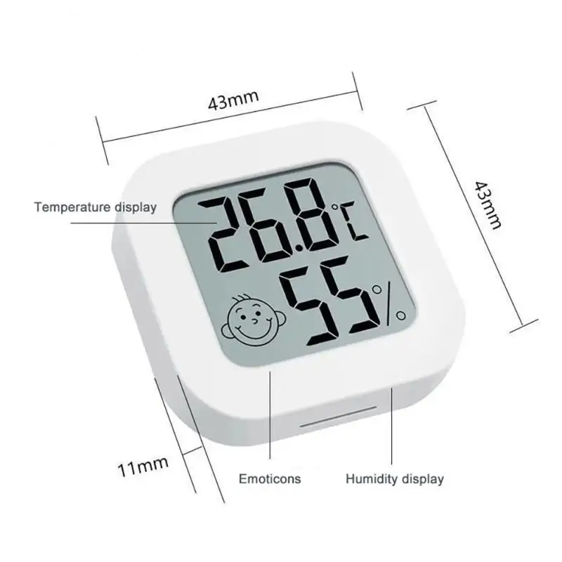 Termómetro Digital LCD, higrómetro, medidor electrónico de temperatura y humedad, Sensor, estación meteorológica para el hogar