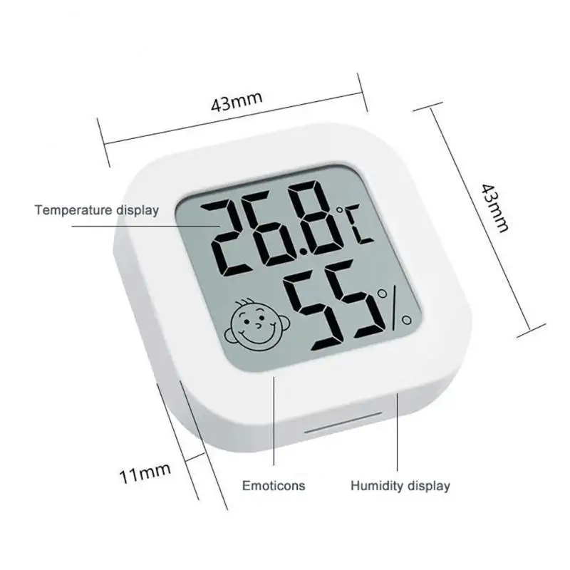 Digital Thermometer Hygrometer Room Thermometer With Smile