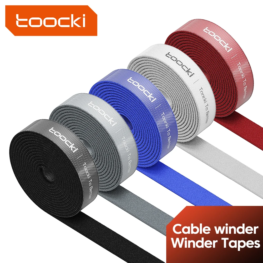 Toocki 5M Cable Organizer Cable Management Wire Winder Tape Earphone Mouse Cord Management Protector For iPhone Xiaomi Samsung