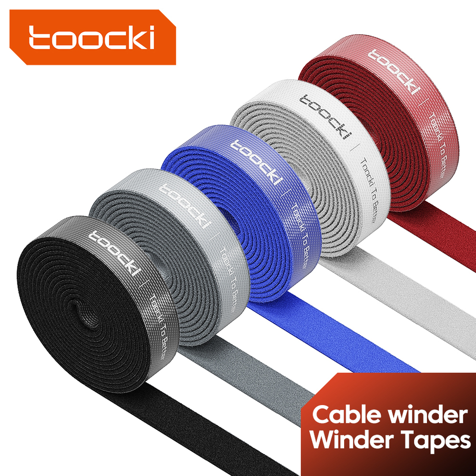  Toocki 5M Cable Organizer Cable Management Wire Winder Tape Earphone Mouse Cord Management Protector For iPhone Xiaomi Samsung 