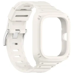 Silicone Sport Wristband with Case for Smartwatch Replacement (Star)