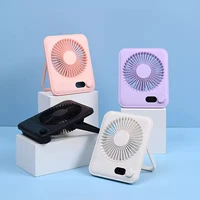 New Mini Portable Folding fan handy charging long life ultra-thin desktop fan Large wind super quiet folding handheld table fan 1