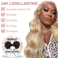 GOIPLE 8.25oz Edge Control Gel for Lace Wig Styling Wax Product 24 Hour Strong Hold Down Slick Baby Hair Black Finshing Cream 2
