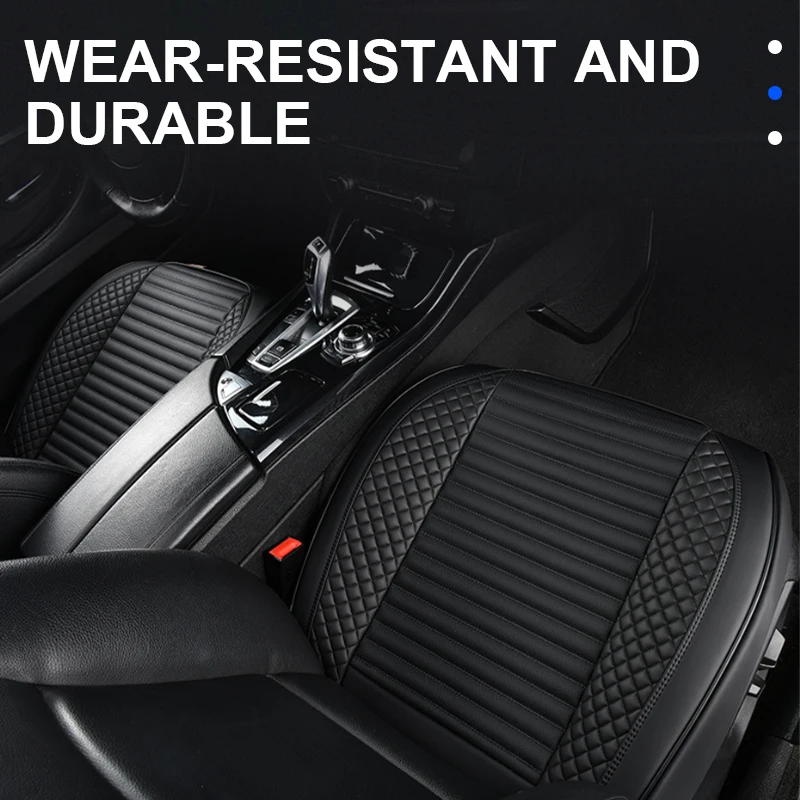 SEAMETAL Front Car Seat Cover Nappa Leather Cars Seat Cushion Universal Auto Seat-Cover Cushion Protector Chair Pads car seat mat seat cushion