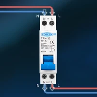 TPN 1P+N Mini Circuit Breaker MCB 6A 10A 16A 20A 25A 32A Din Rail Mounting Miniature Household Air Switch - Image 5