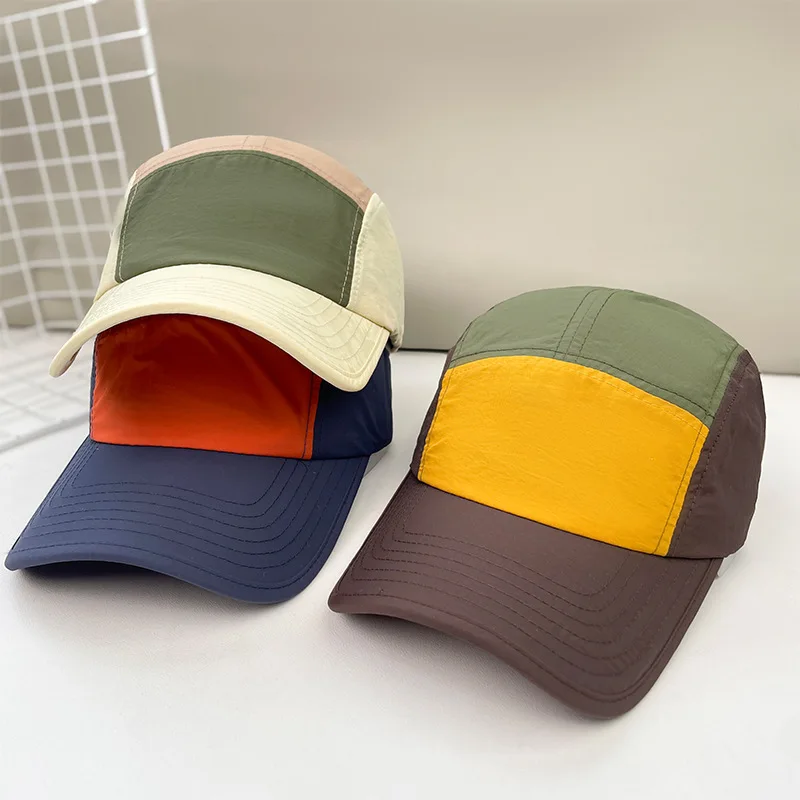 Unisex Contrast Color Baseball Cap Quick Drying Outdoor Hat