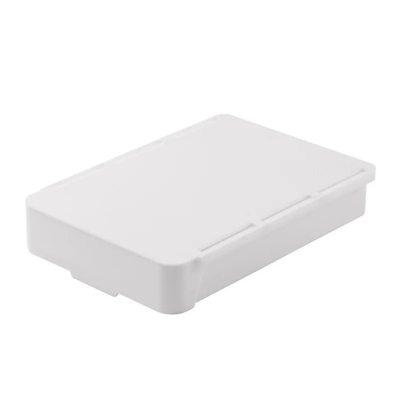 Storage Tray Self Stick Pencil Tray Under Desk Organizer for Office Home