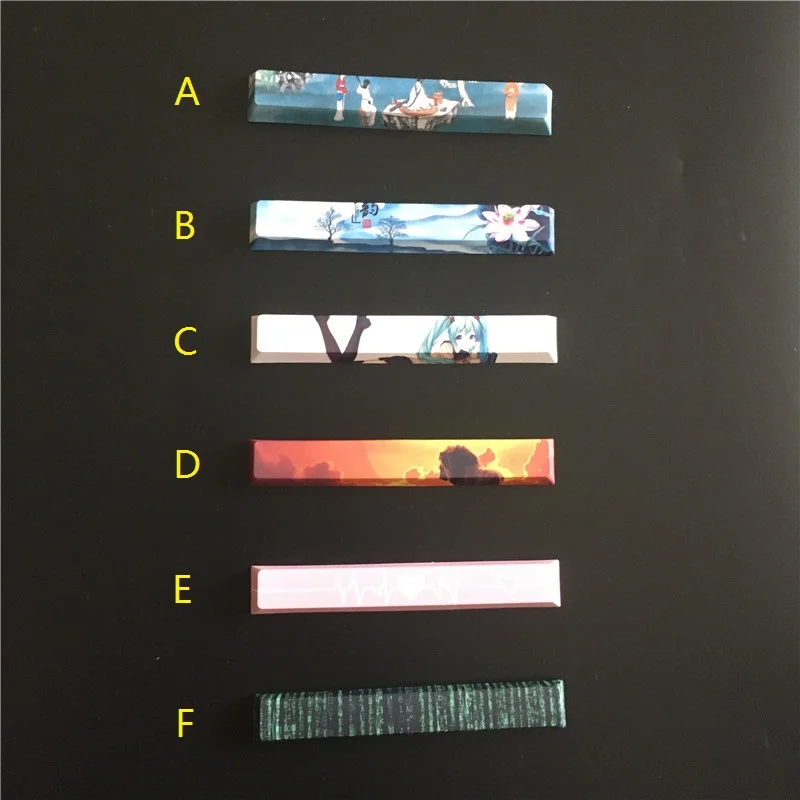 Dyesub Print Spacebar 6.25U Cherry Profile Mx Switch Keyboard Mod