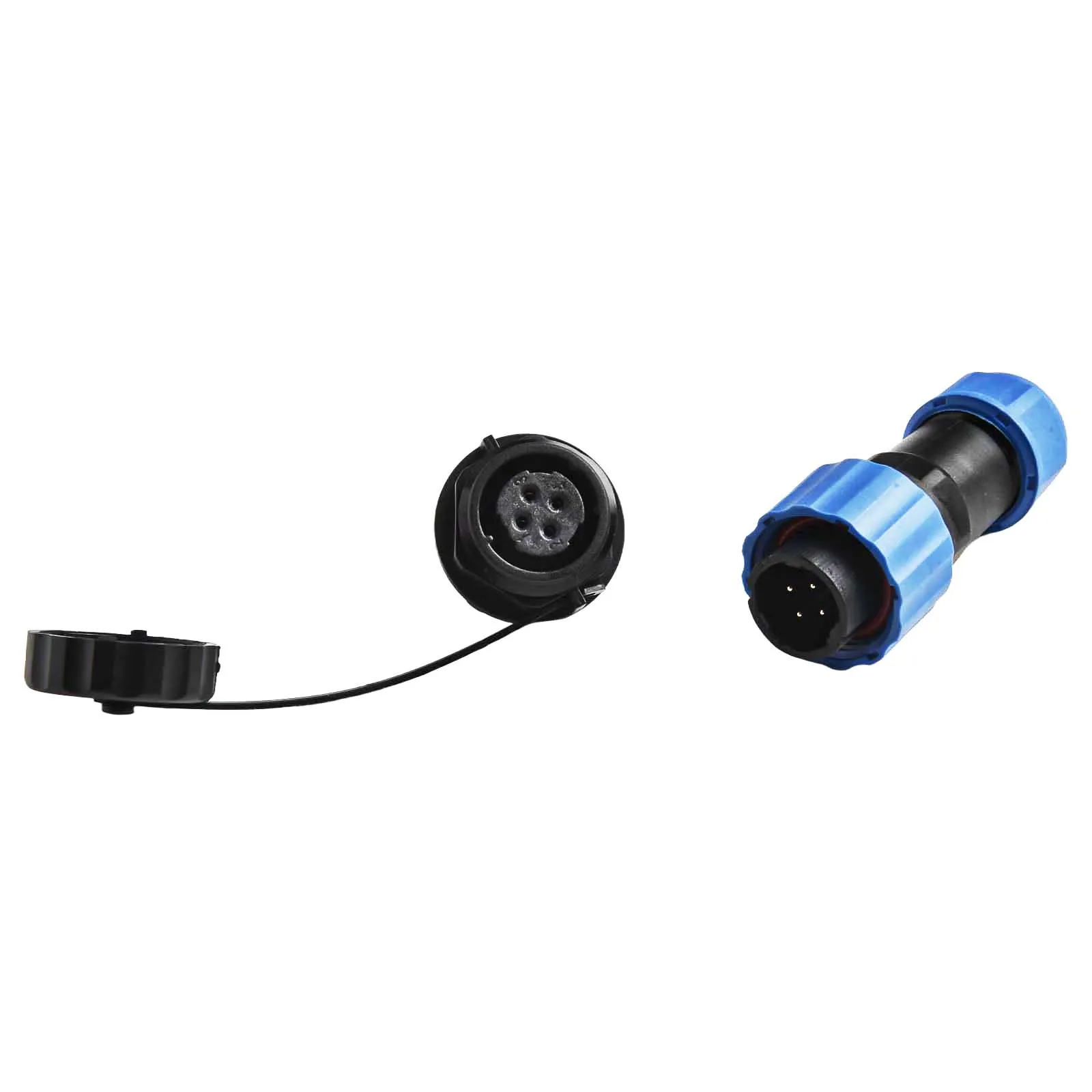 SP16 Waterproof Circular Socket Connector IP68 Rated with 2 to 9 Pins Essential for Low Frequency Applications