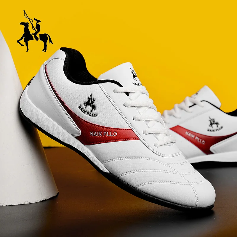 Men Shoes Flat Sports Shoes Lightweight Flat Shoes Simple Fashion Travel Shoes Walking Leather Running Shoes Sneakers