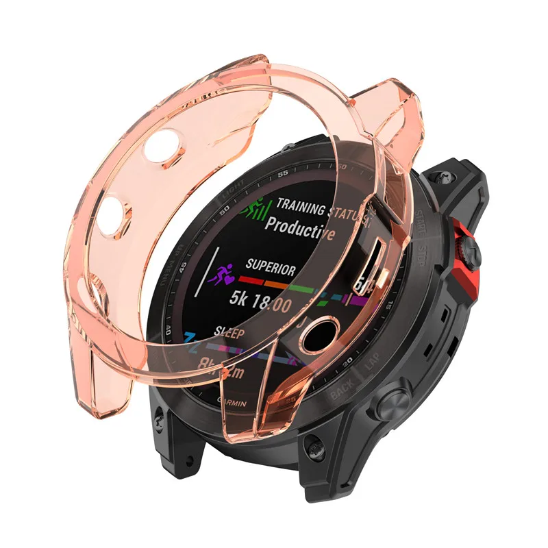 TPU Protective Case Cover for Garmin epix Gen2 Smart Watch Clear Colorful Soft Protector Cover Shell for epix Gen 2 