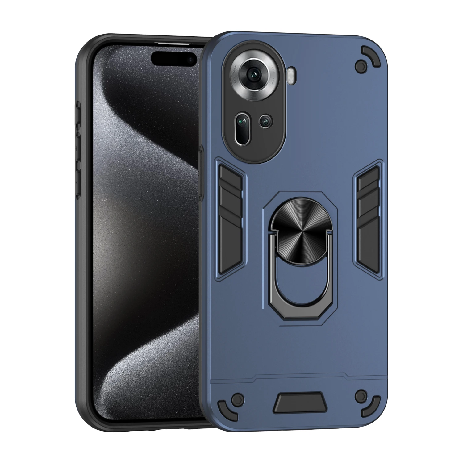 Luxurious Magnetic Phone Holder Case with Protective Bumper