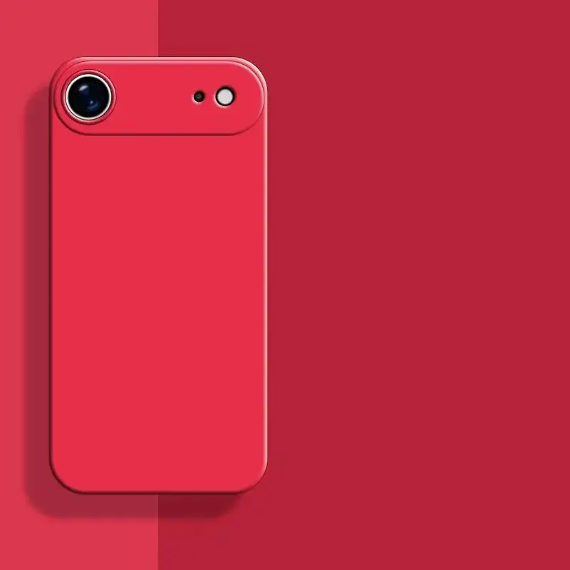 Premium Shockproof Liquid Silicone Rubber Back Cover for iPhone - Original AIR Case Design