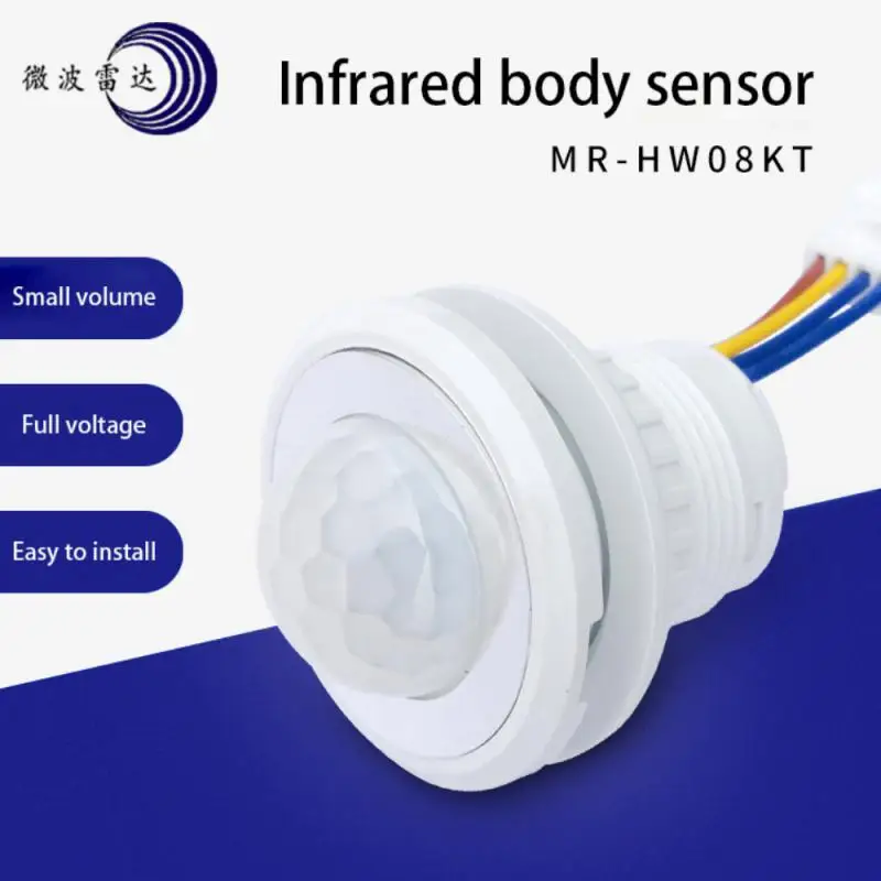 

MunLii AC85V-265V LED PIR Adjustable Delay Embedded Human Body Infrared Detector Infrared Motion Sensor Detector Switch