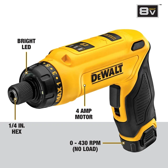 DEWALT 무선 전기 스크루 드라이버: 홈 DIY에 최적화된 강력한 도구