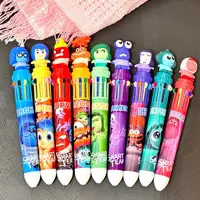 9/36 Pcs Joy Sadness Inside Out 10-Color Ballpoint Pen Student Child Ball Pen Cartoon Supplies Stationery Gift Prize Wholesale 2