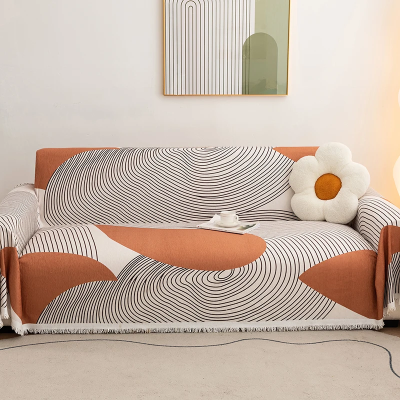 printed sofa towel chenille sofa protector blankets for sofa 1/2/3/4 seat sofa covers couch cover 3