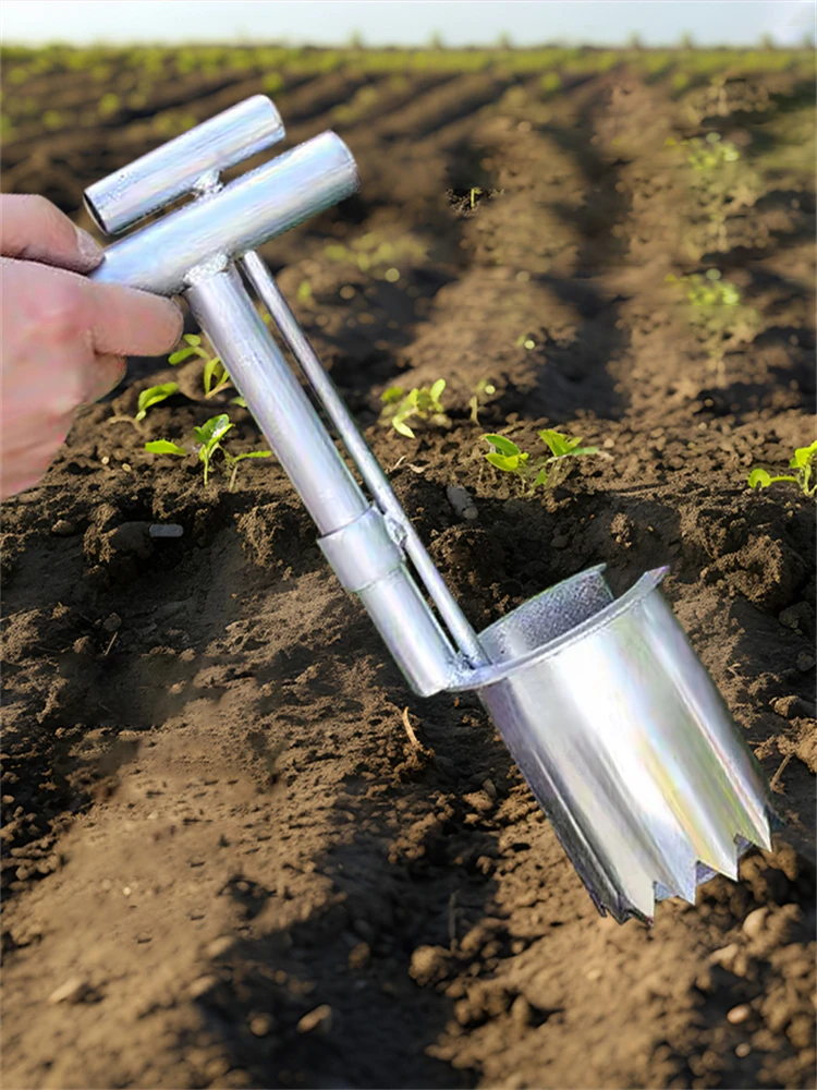 Upgraded Gardening Agricultural Seedling Tube Transplanter Garden Handheld Planting Machine Parts Flower Transplanting Extractor