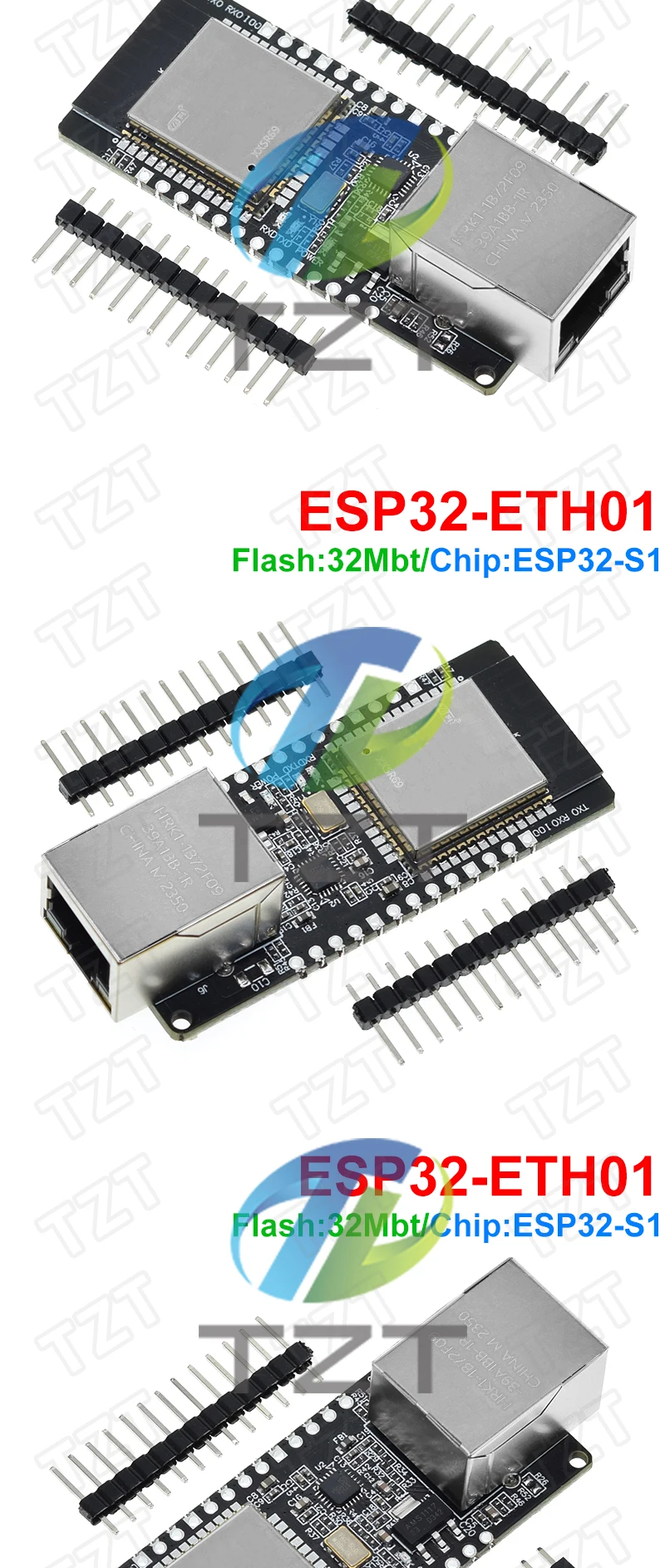 WT32-ETH01 Embedded Serial Port Networking Ethernet+WIFI+Bluetooth Combo Gateway ESP32 Modulplatine – Detail 7