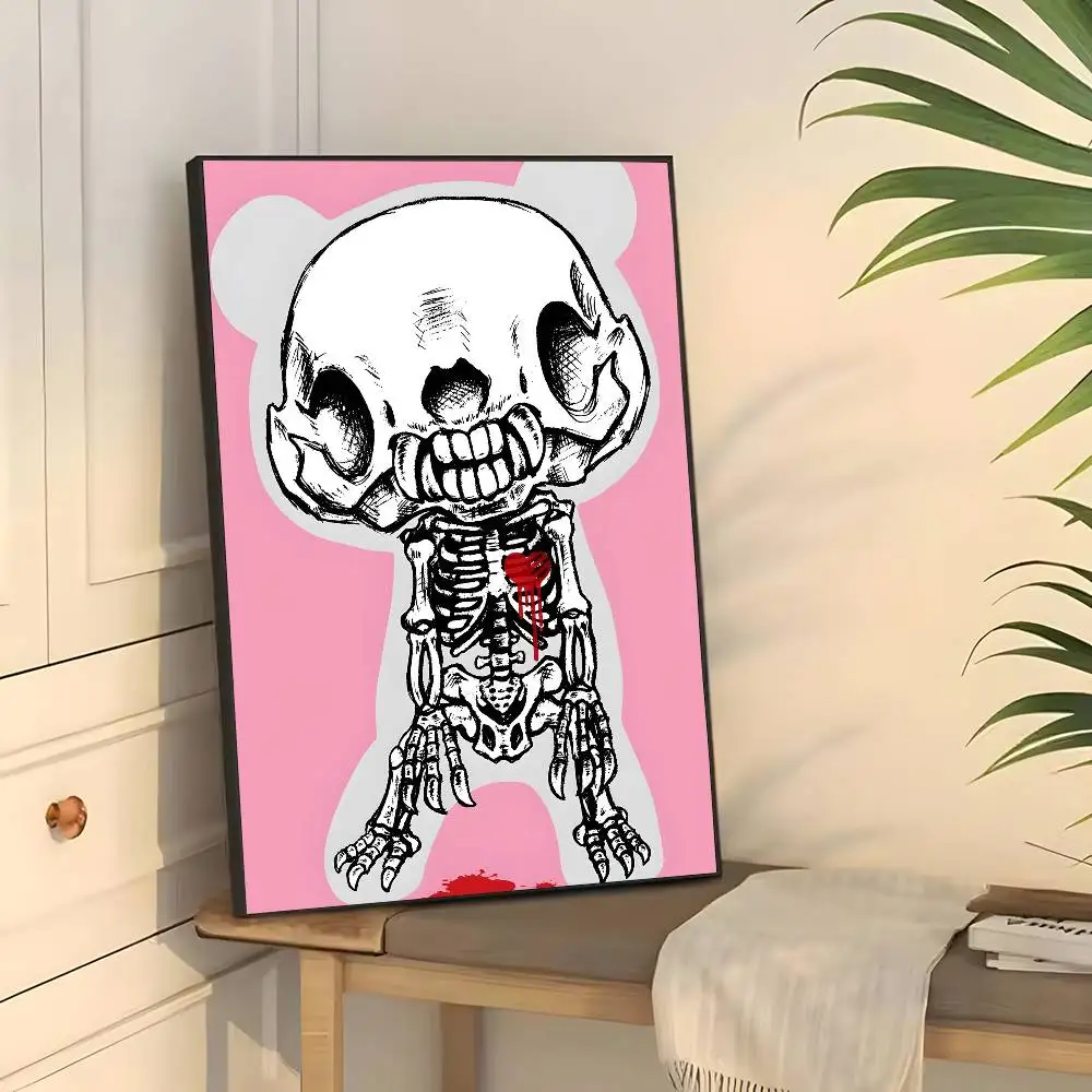Cartoon G-kümmiger Bär Poster klebrige Wand wasserdicht Zuhause Wohnzimmer Schlafzimmer Bar ästhetische Dekoration – Detail 11