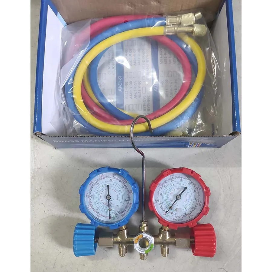 1Pc Refrigerante Collettore Manometro Aria Condizionata Refrigerazione Set Strumenti Aria Condizionata Per R410A R404A R22 R134A