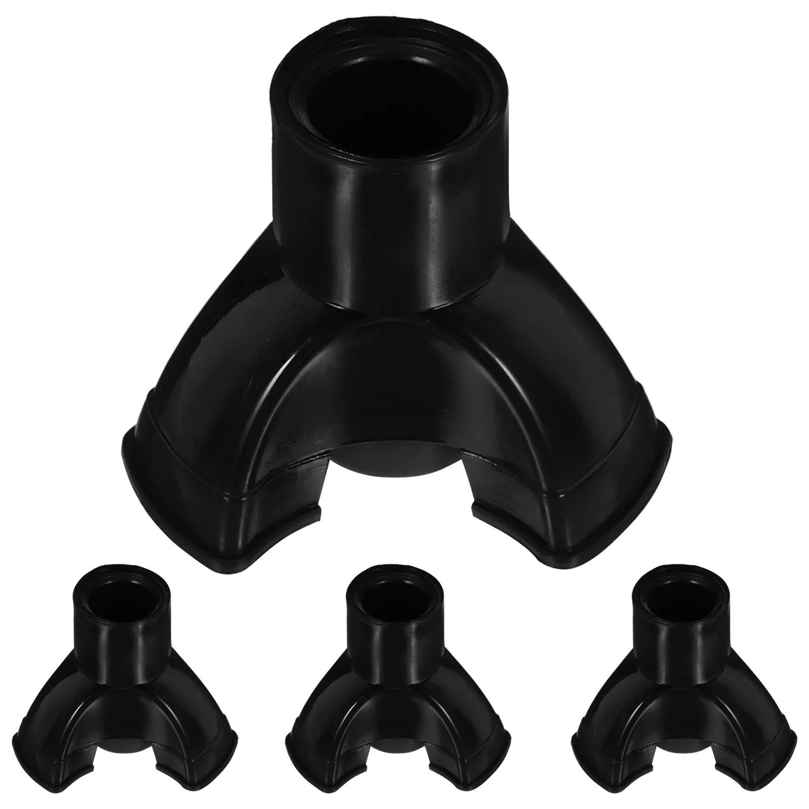 4 Pcs Crutch Accessories Tips Walking Stick Thicken Crutches Pads for Cane Pvc Protection Cover Ends Sticks