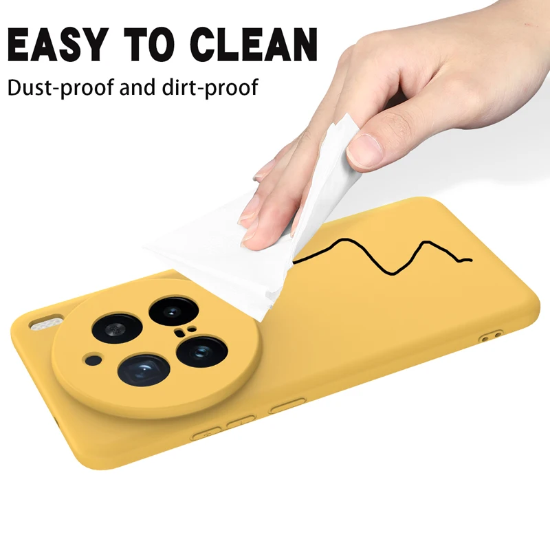 Soft Premium Liquid Silicone Case with Flocking Interior and Strap - Enhanced Protection and Style