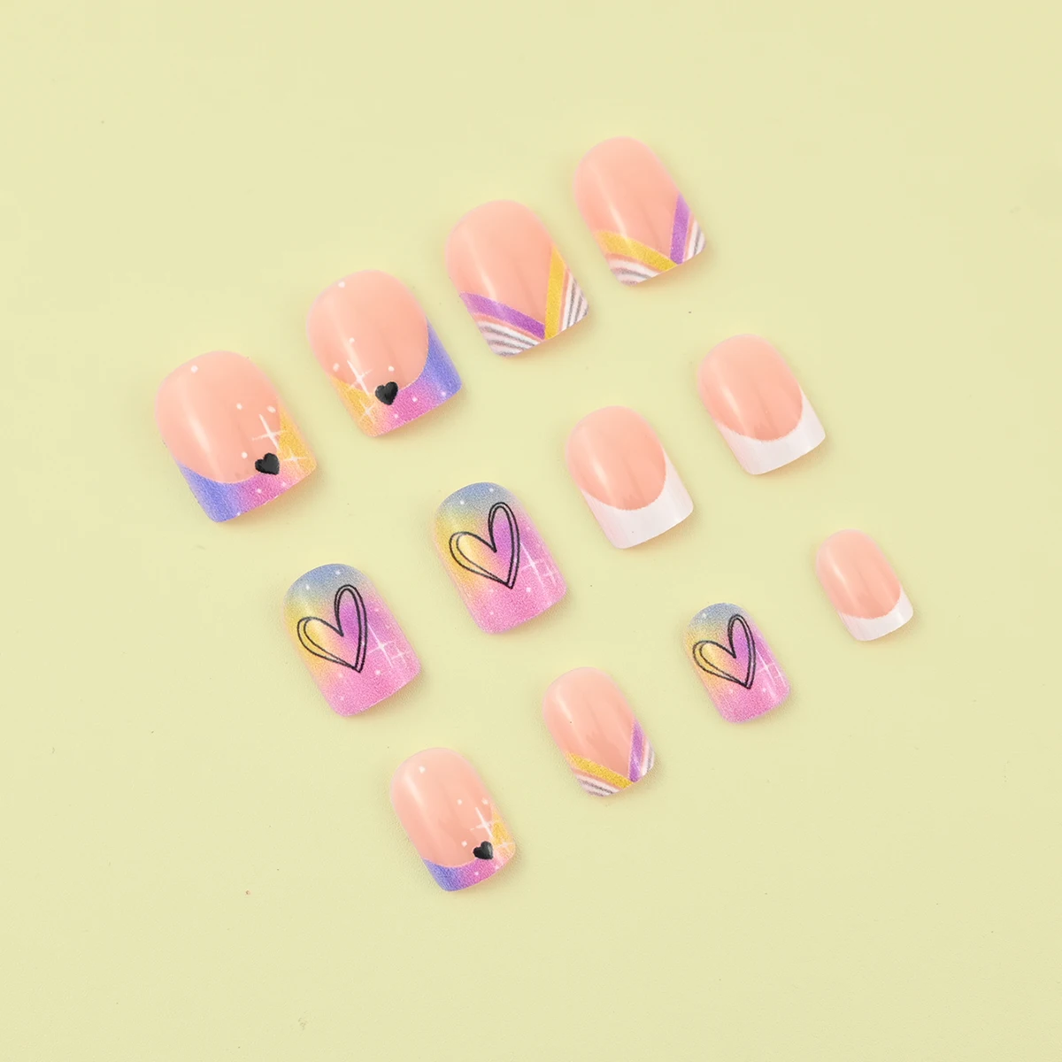 Smarsty Short Square Fake Nails 6