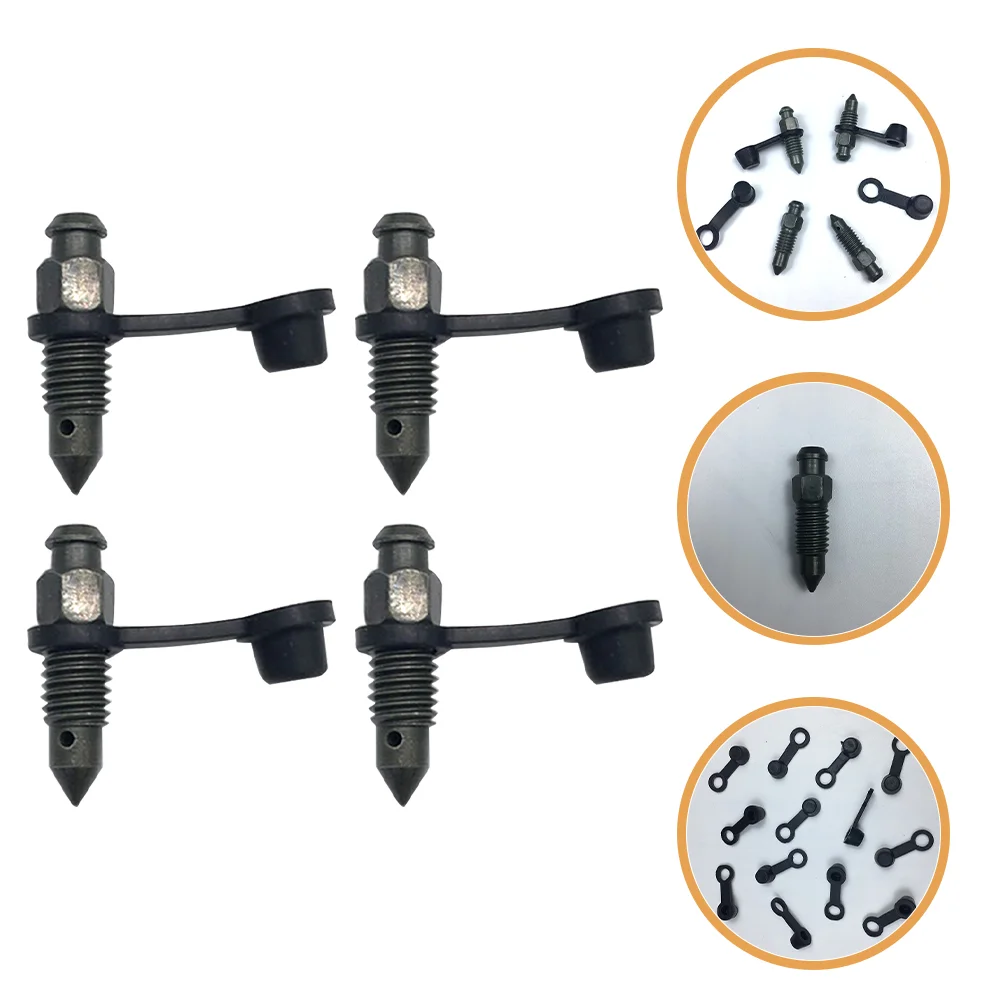 Bolts Metal Screws Motorbike Brake Caps Bleeder Drain Integrated Covers Exhaust Dust new 12pcs t25 ti titanium rotor bolts m5x10mm screws for mtb disc brake rotors m5x10mm