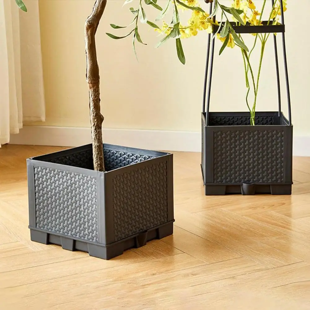 Planter Box Automatic Watering Easy Assembly Raised Garden Bed With Trellis All-Weather Safe Planting Box For Climbing Plant 4