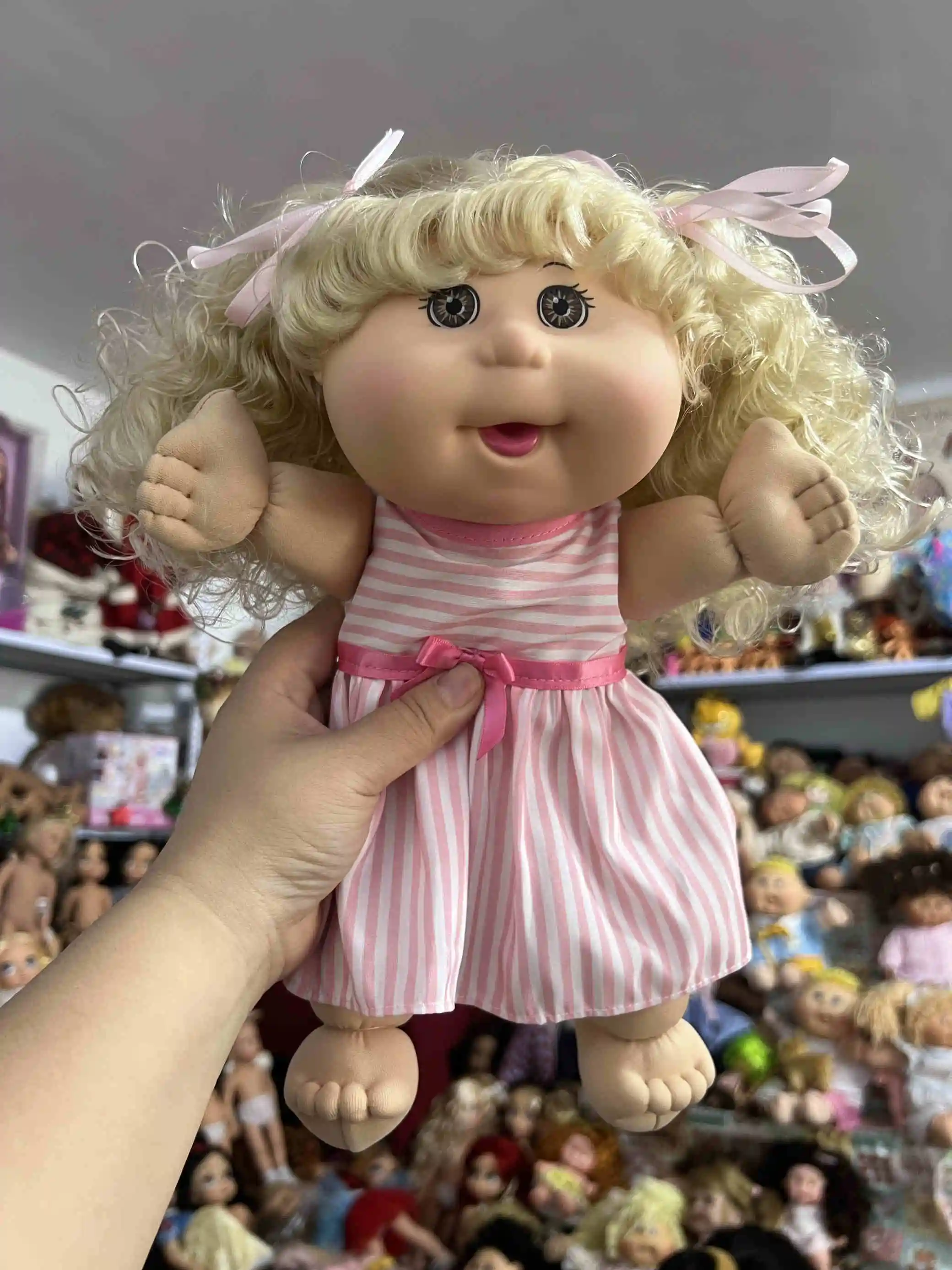 thumbnail image 1 of En existencia Muñeca Cabbage Patch original Muñeca de vinilo Linda Muñeca de algodón PP Cambiante Juguete Cabbage Patch Kid Amigos Regalo de cumpleaños, 1 of 5