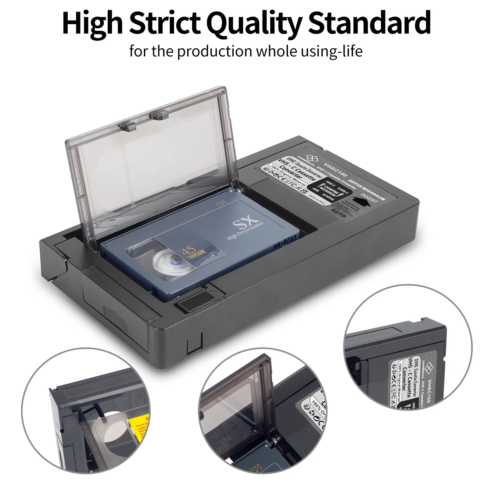 VHS-C SVHS ビデオカメラ用 JVC RCA パナソニック電動 VHS カセット